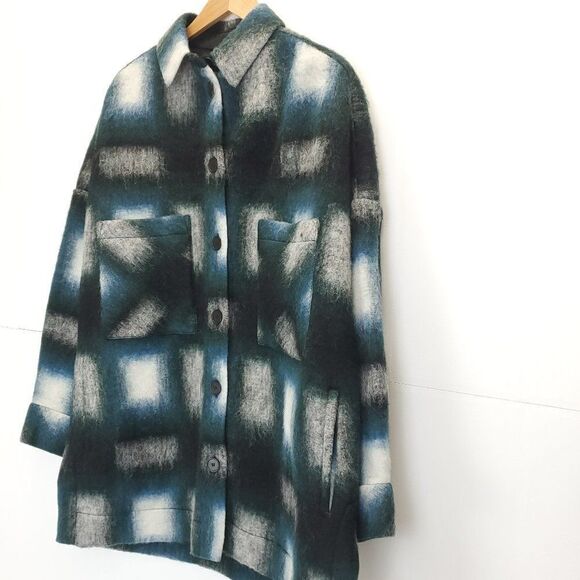 IRO Paris Women's Coat Harwel Wool Blend Button Down Coat - Picture 8 of 15